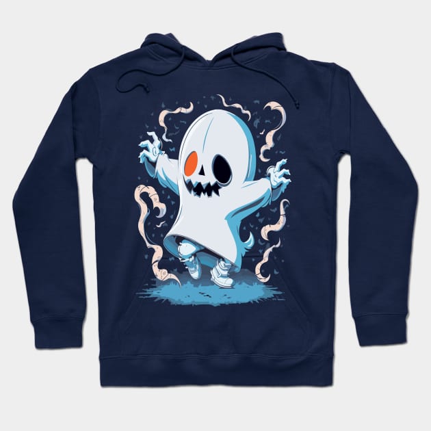 Dabbing Halloween Ghost Hoodie by Maria Murtaza